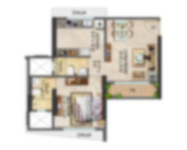 1 BHK Exclusive Home | 501 SQ Feet | Bay Vue Building, Malad