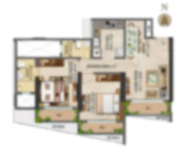 2 BHK Exclusive Home | 738 SQ Feet | Bay Vue Building, Malad